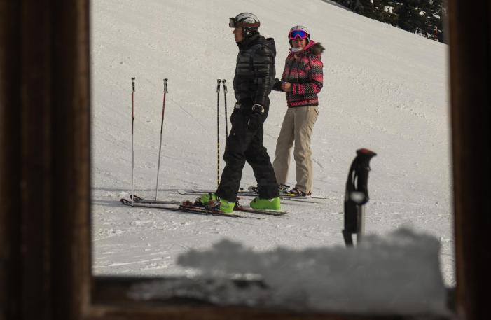Zwei Skifahrer