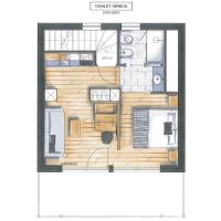 Room plan of the first floor - Ciasa Arnica
