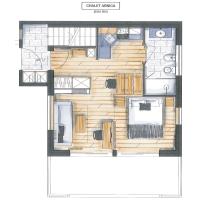 Room plan of the ground floor - Ciasa Arnica