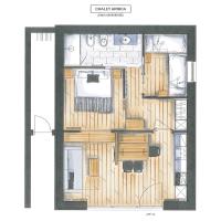 Room plan of the ground floor - Ciasa Arnica